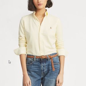 yellow ralph lauren shirt womens